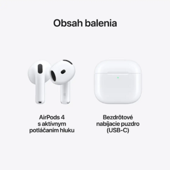 Apple AirPods (4. generácie) s aktívnym potlačením hluku